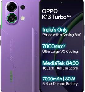 OPPO K13 Turbo 5G (Purple Phantom, 256 GB)  (8 GB RAM)